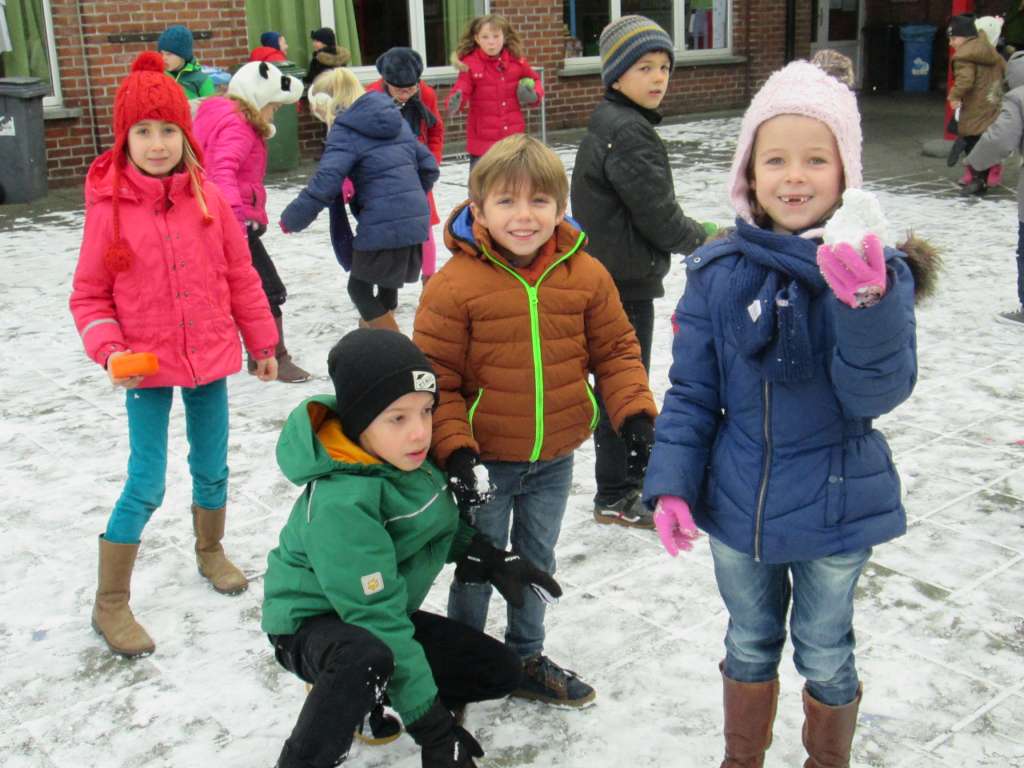 Sneeuwpret op Sint-Jozef