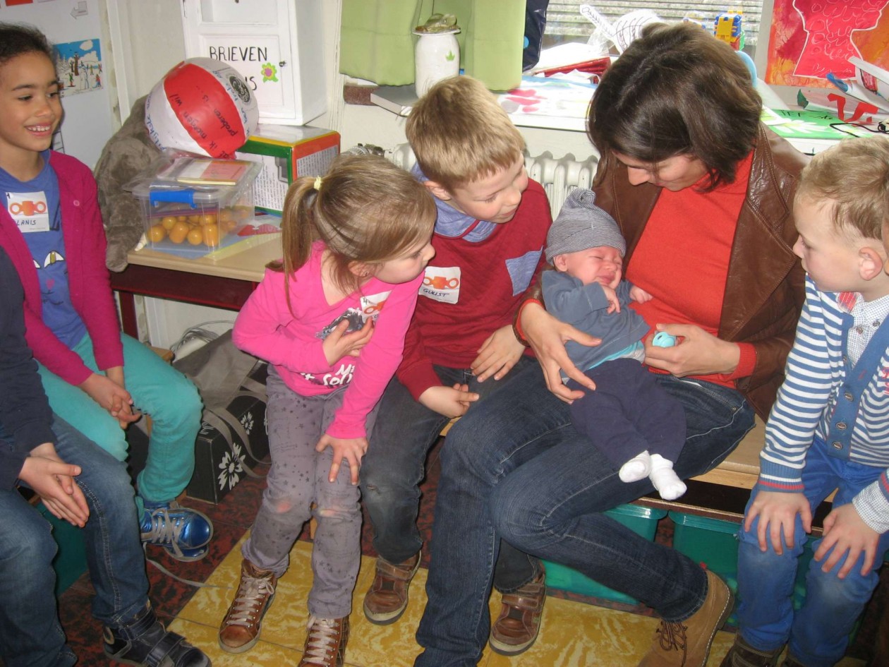 1B Bezoekje van juf. Charlotte en Lewis