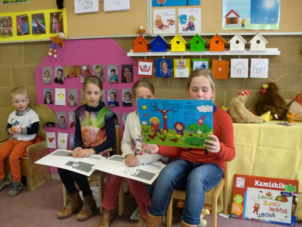 1PA Kinderen 4A komen voorlezen
