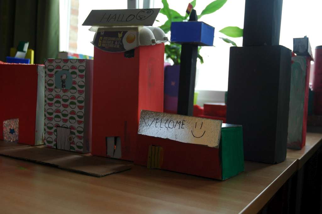 5B Leerlingen bouwen een stad