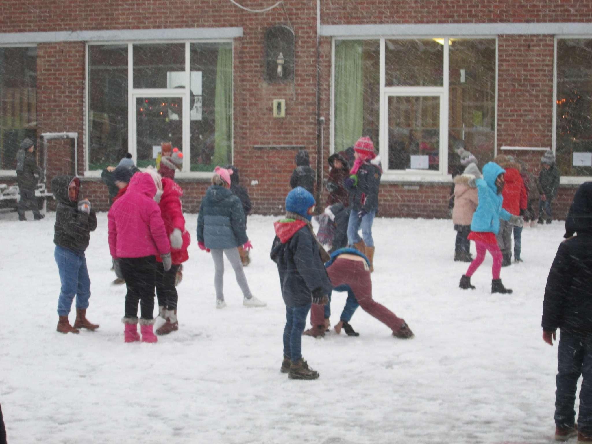 Sneeuwpret op Sint-Jozef