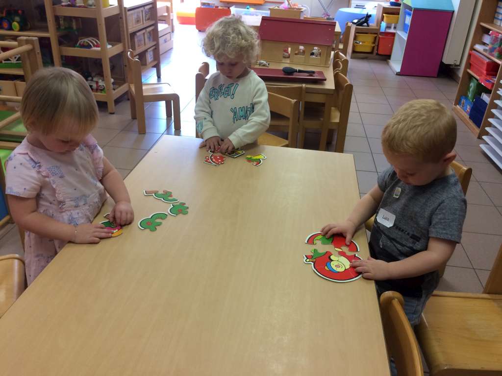 1PA Eerste keer schilderen in onze klas