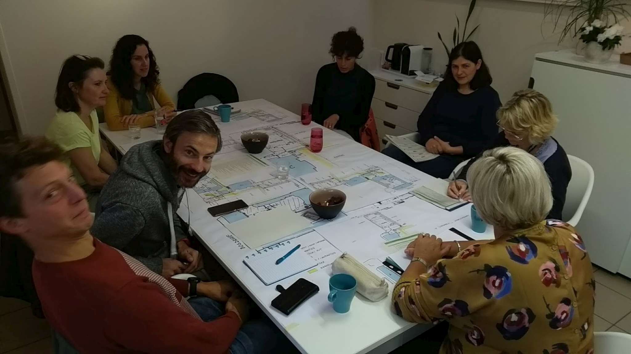 Overleg met het MOS-team