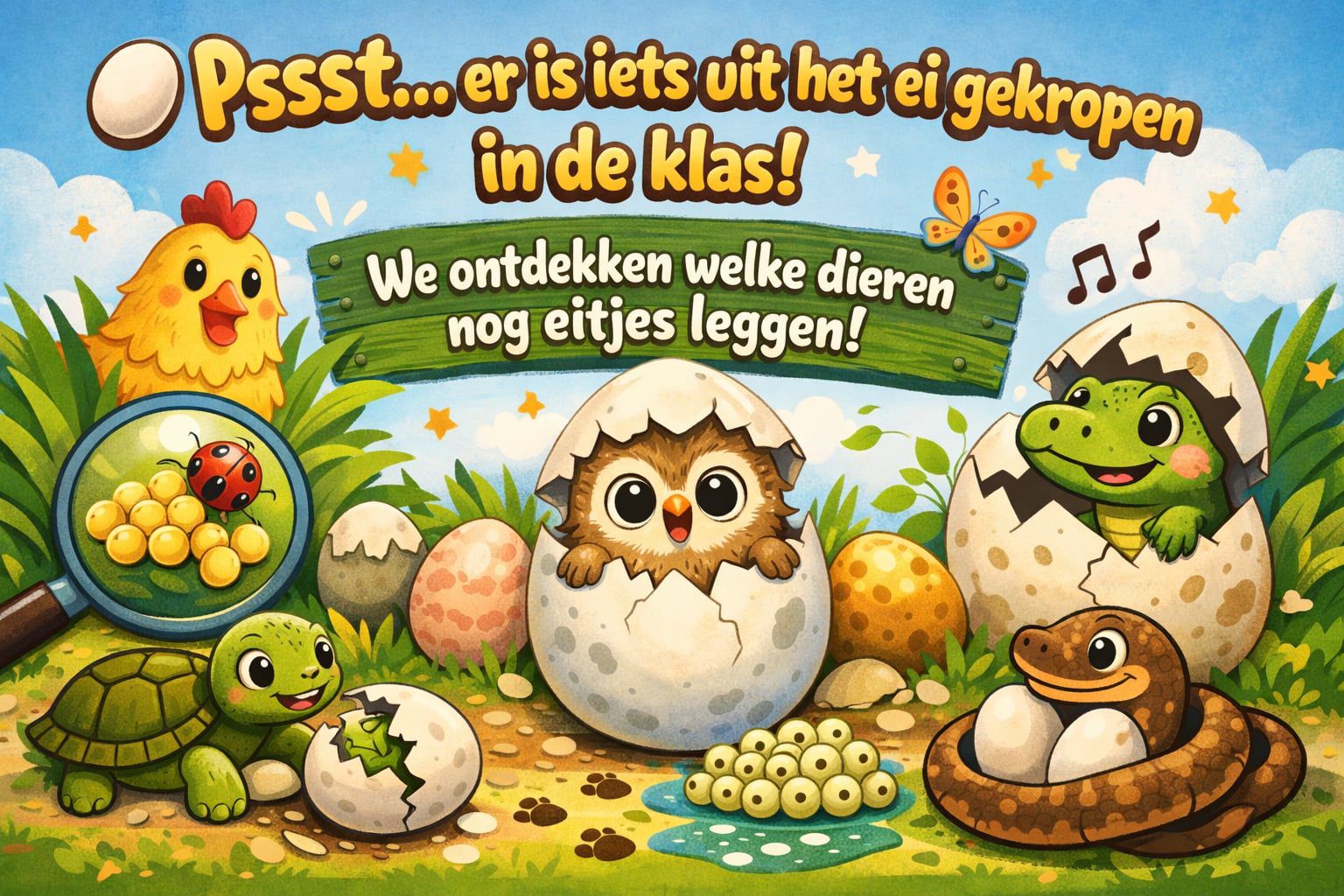 3KB Welke dieren leggen eieren?